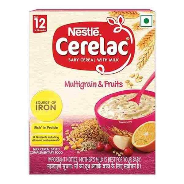 Nestle Cerelac Multigrain & Fruits Baby Cereals, 12-24 Months