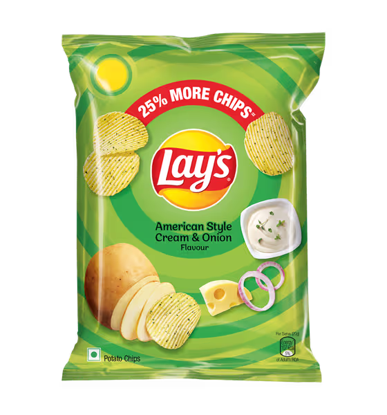 Lay's American Style Cream & Onion Flavour Potato Chips