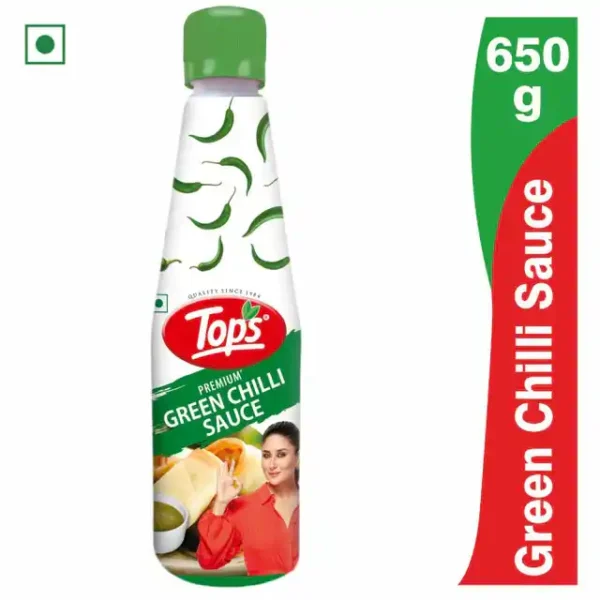 Tops Green Chilli Sauce - 650g
