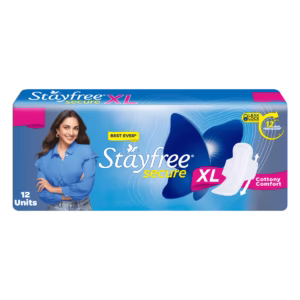 Stayfree Secure Cottony Soft Sanitary Pads (XL Wings)